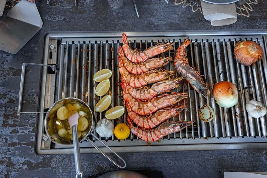 Riesengarnelen frisch vom Altea Grill